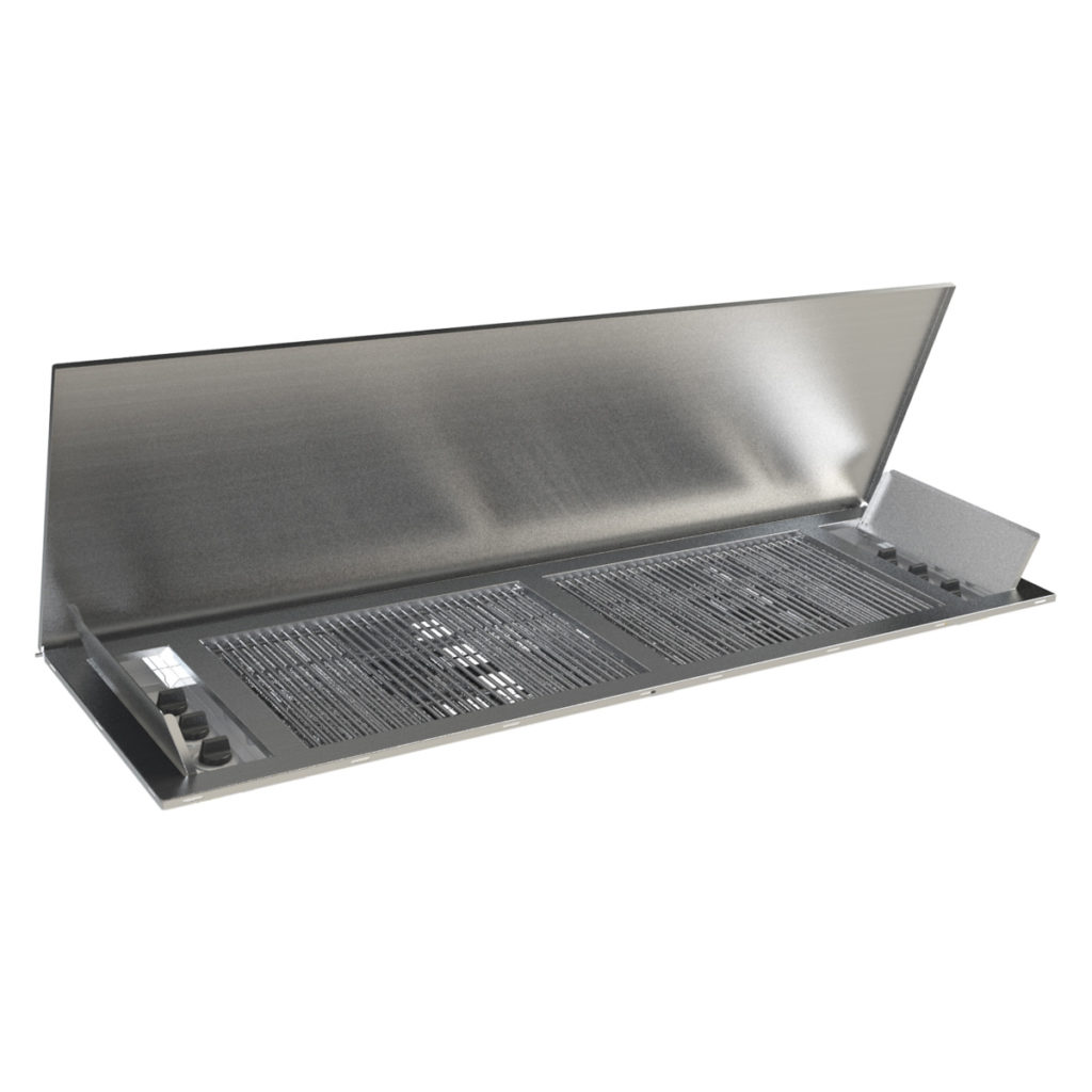Hob Grill 6-Burner Stainless Steel Drop-In Gas Braai | Chad-O-Chef